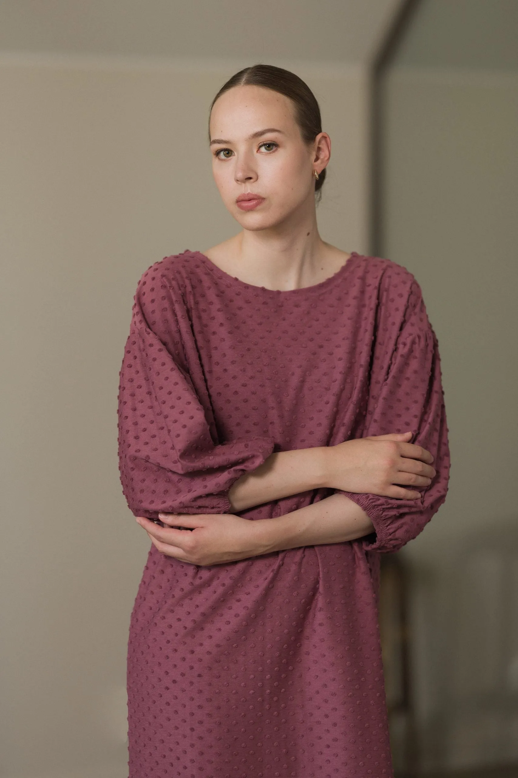 Natalia Dress Rose Brown Dot sold by Ivalo.com product image thumbnail 3