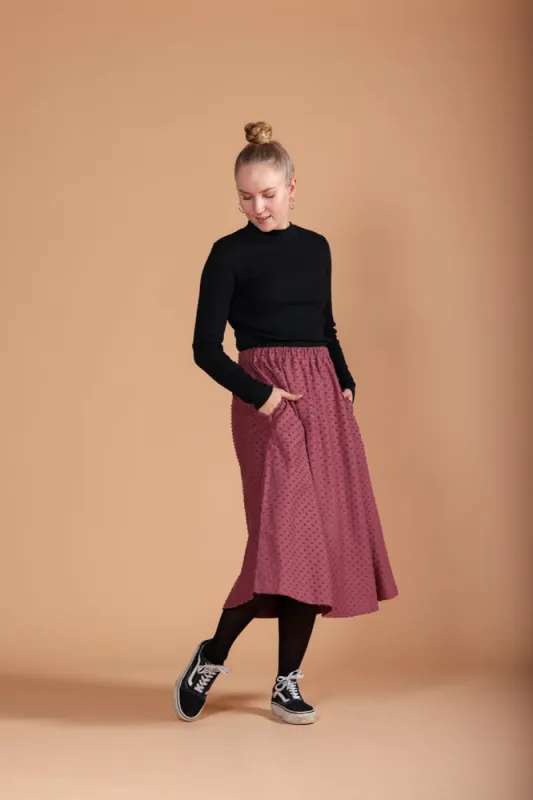 Ana Skirt Rose Brown Dot sold by Ivalo.com