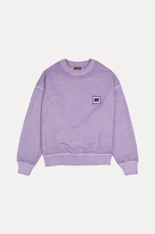 Women's Espliego Pigment Dyed Oversize Sweater Lavender sold by Ivalo.com