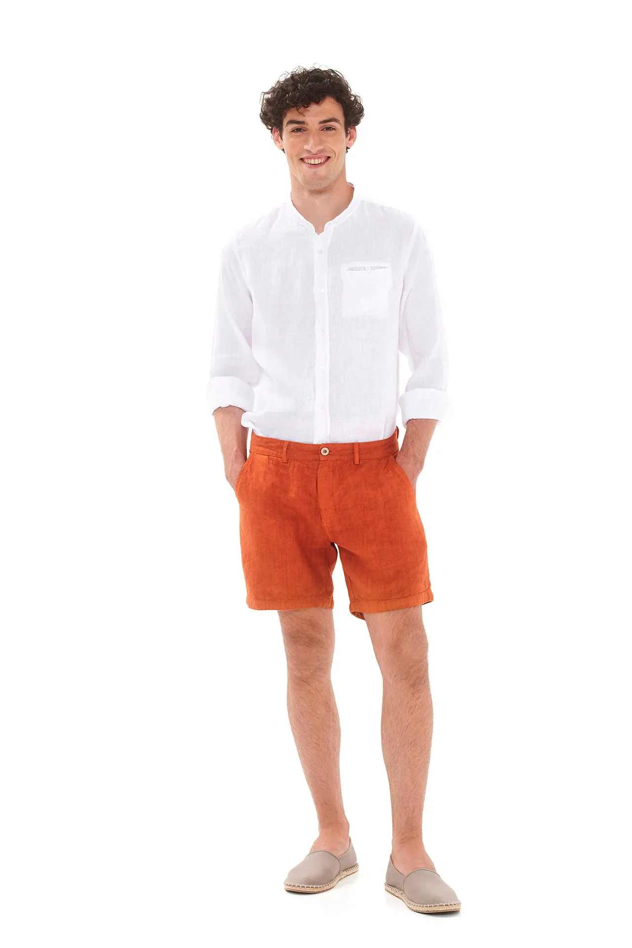Linen Bermuda Shorts sold by Ivalo.com