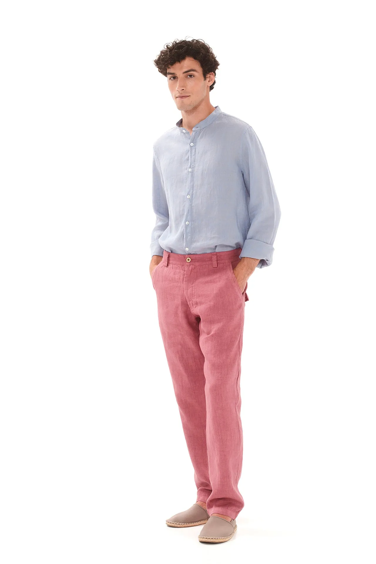 Linen Pants With Back Cargo Pockets sold by Ivalo.com
