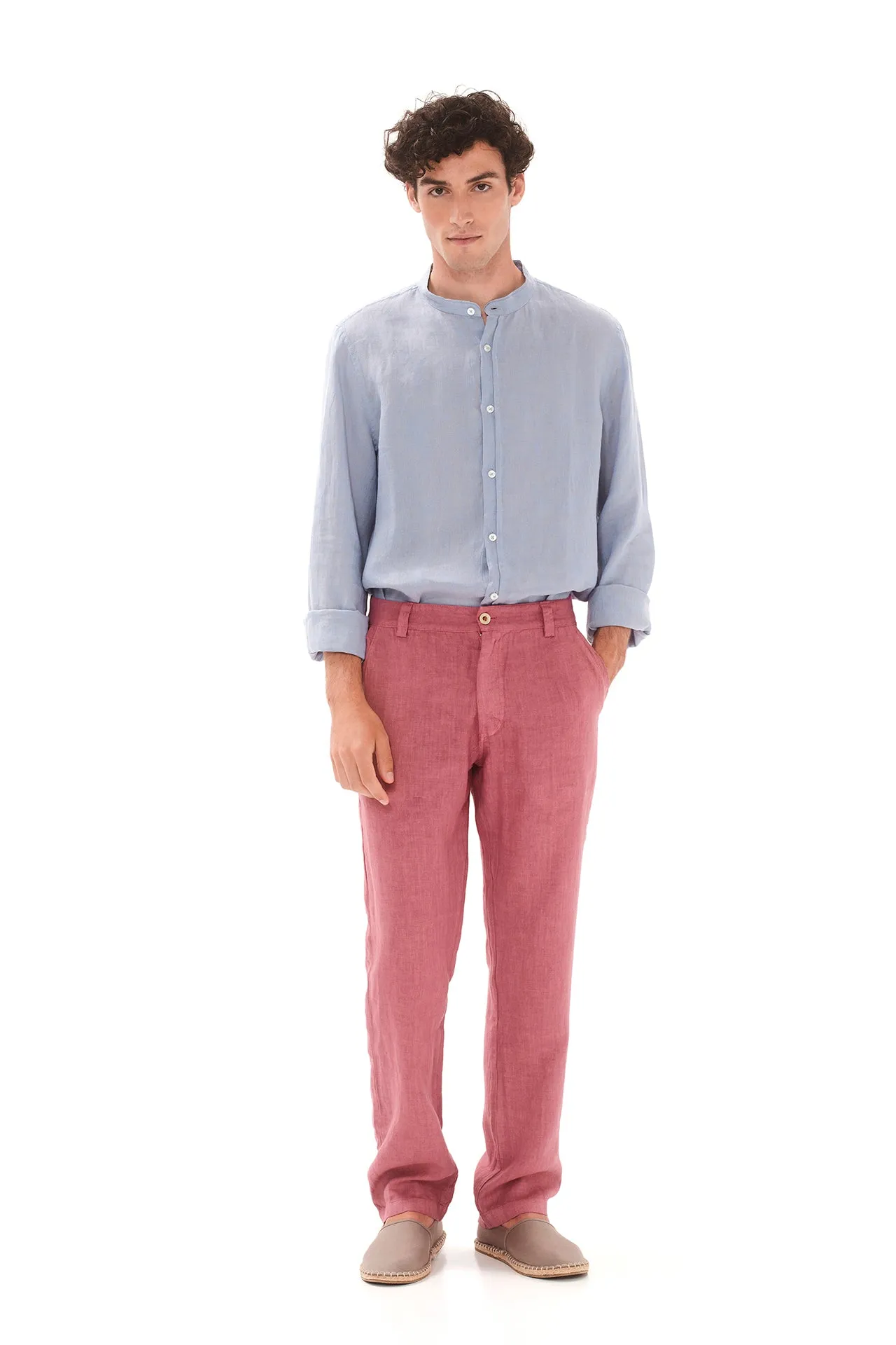 Linen Pants With Back Cargo Pockets sold by Ivalo.com product image thumbnail 3