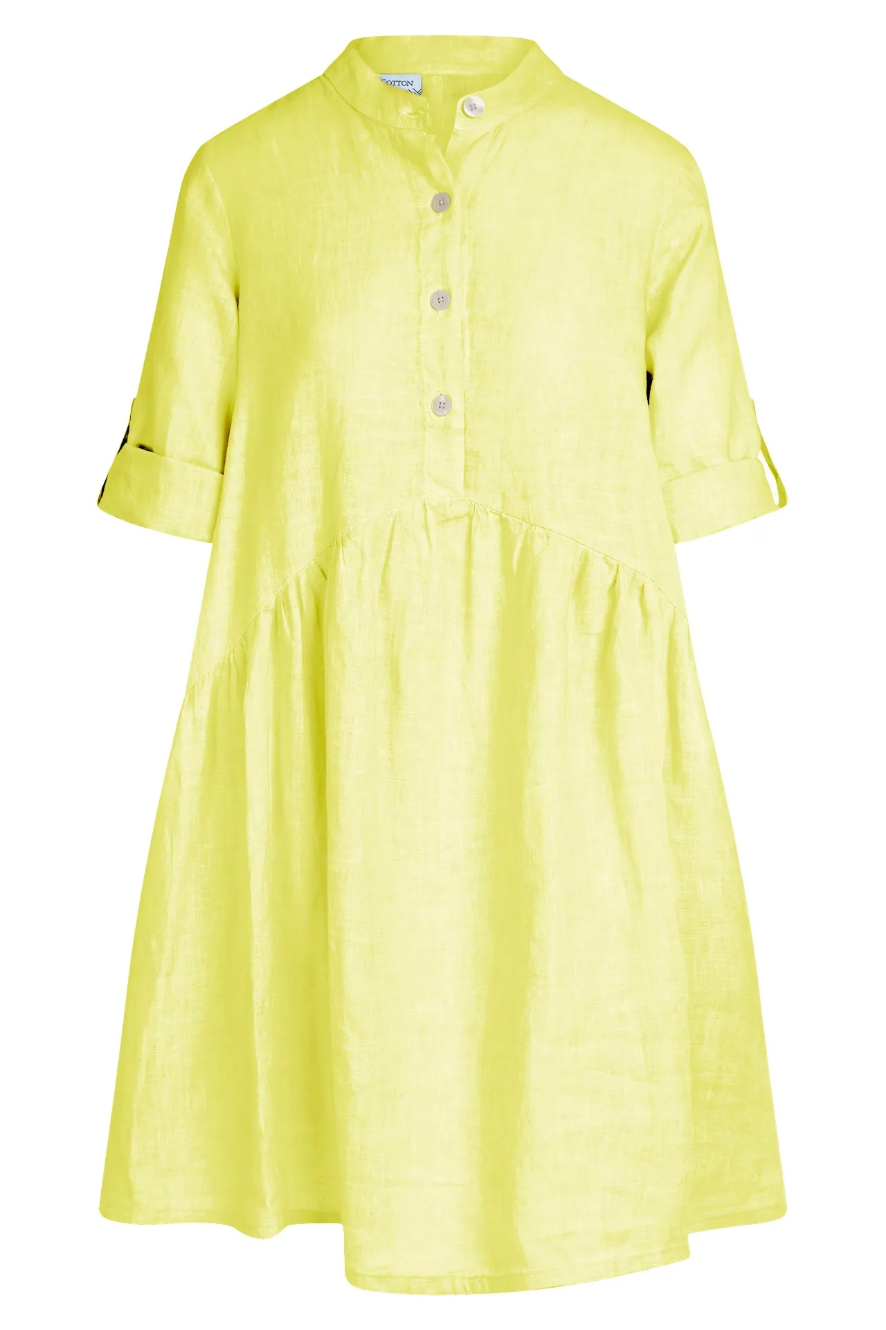 Mini Length Linen Dress With Buttons sold by Ivalo.com product image thumbnail 5