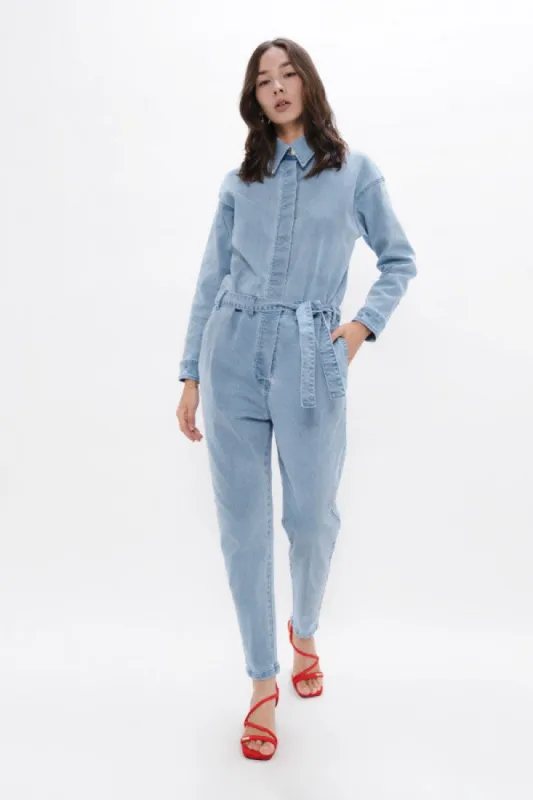 San Francisco SFO Denim Boilersuit Sky sold by Ivalo.com