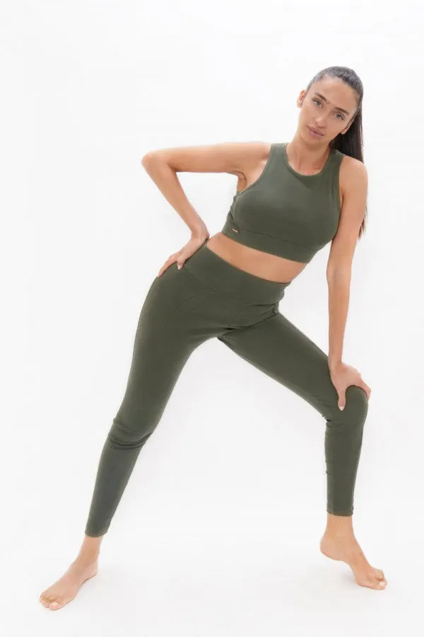 Munich MUC High Waisted Leggings Green Ash sold by Ivalo.com product image thumbnail 2
