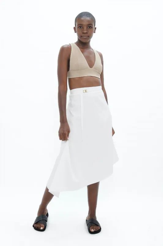 Mallorca Asymmetric Skirt White Dove sold by Ivalo.com