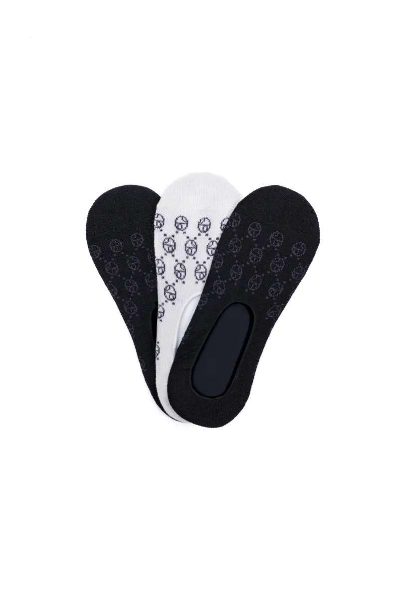 3-Pack No Show Socks 2 Black & 1 White sold by Ivalo.com