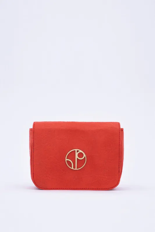 New York JFK Piñatex® Belt Bag Cherry sold by Ivalo.com