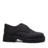 Helen Vegan Derby Plain Toe Black sold by Ivalo.com