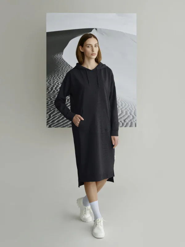 Puhelia Hoodie Dress Black sold by Ivalo.com