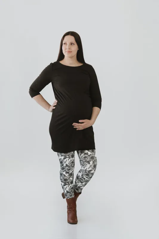 Maternity Leggings Peony Black sold by Ivalo.com