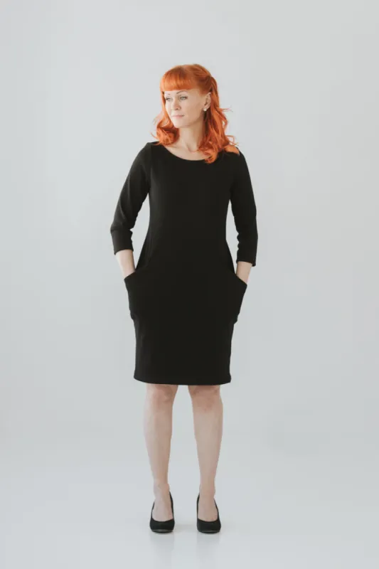 Boxy Dress Black sold by Ivalo.com