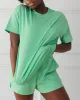 Crew Neck T-Shirt Green Ivy sold by Ivalo.com