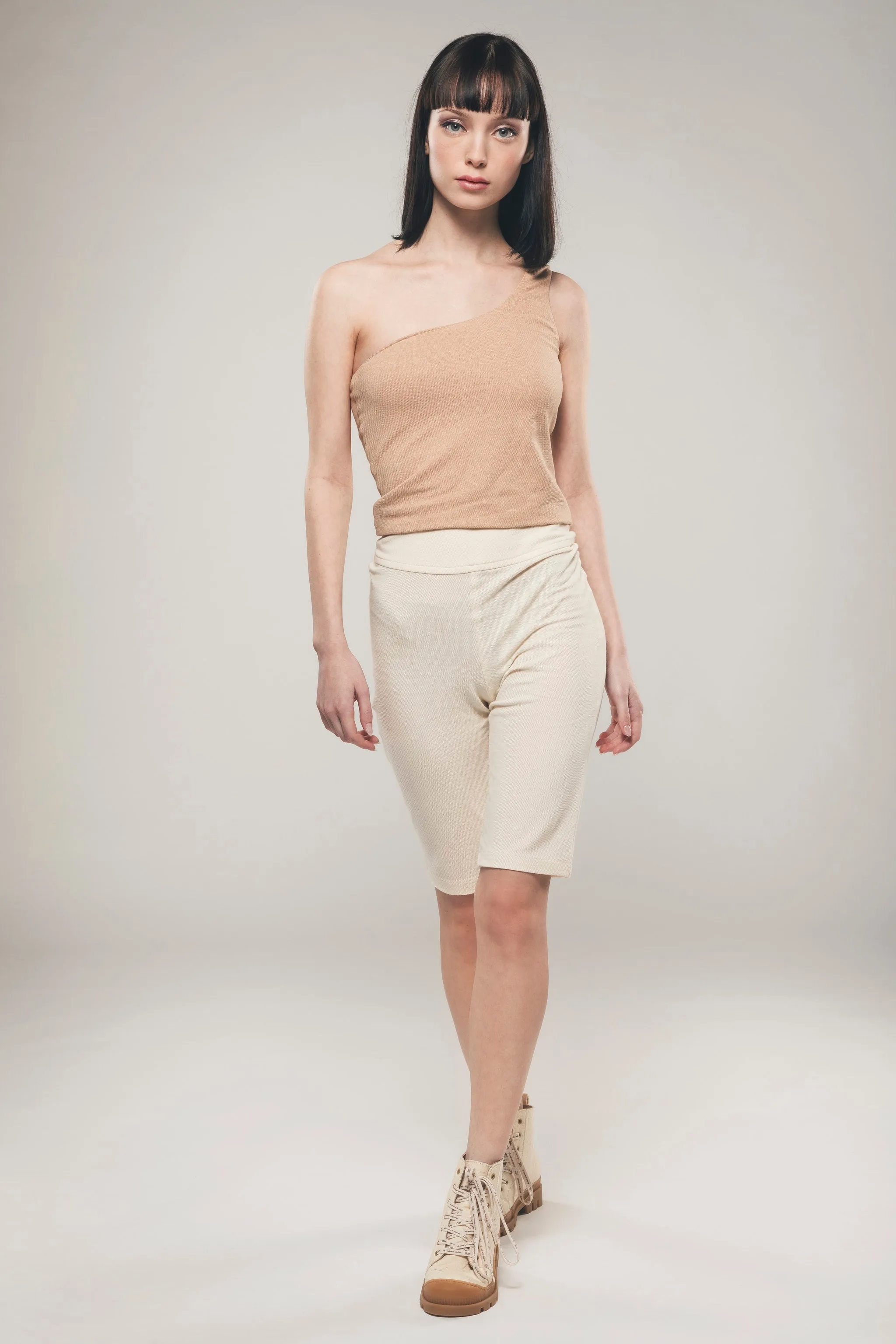 One Shoulder Top Light Brown sold by Ivalo.com