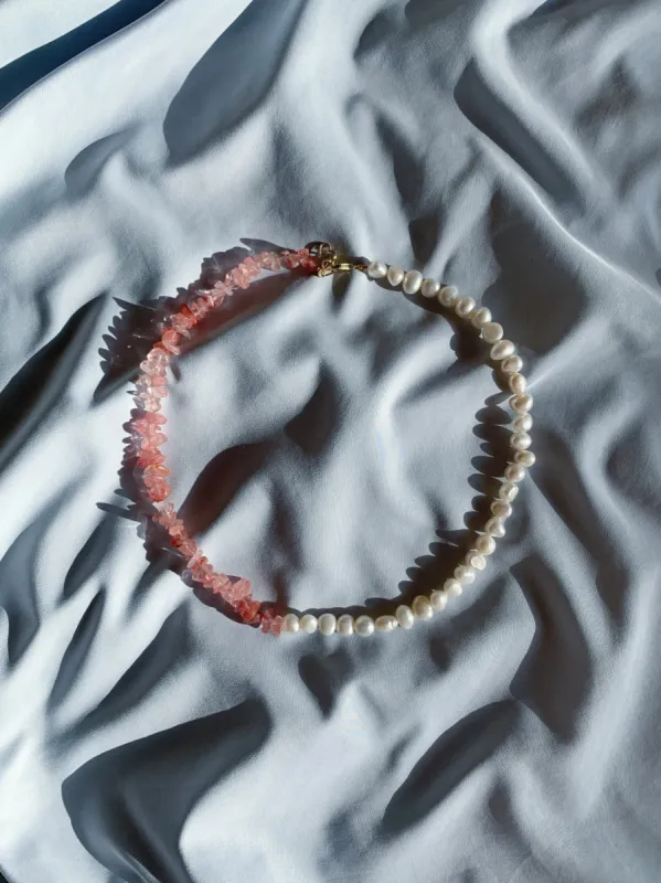 Melon Pearl Necklace sold by Ivalo.com