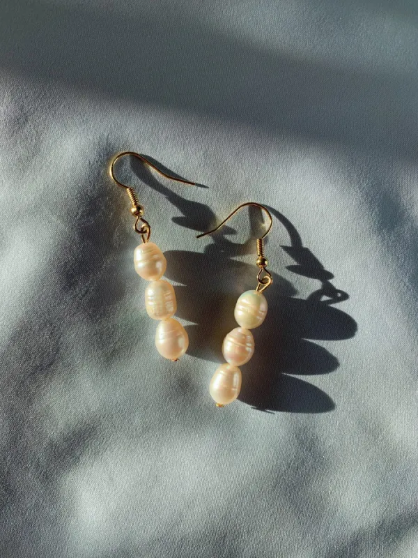 Drops White Earrings sold by Ivalo.com