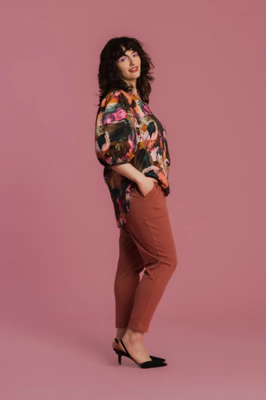 Carol Pants Terracotta sold by Ivalo.com