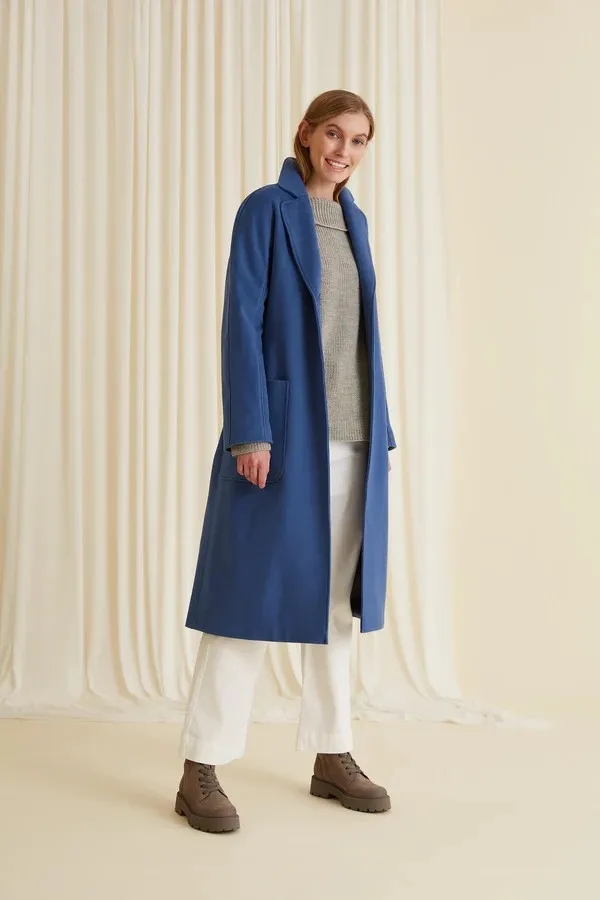 Chelsea Wool Blend Coat Ash Blue sold by Ivalo.com product image thumbnail 3