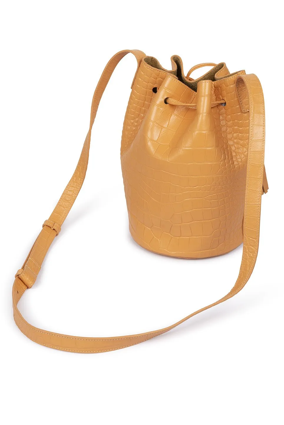 Leandra Mini Bucket Bag Croco Soft Grapefruit sold by Ivalo.com product image thumbnail 4
