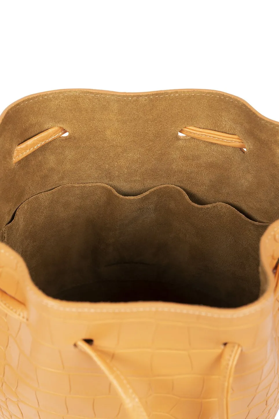 Leandra Mini Bucket Bag Croco Soft Grapefruit sold by Ivalo.com product image thumbnail 5