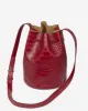 Leandra Bucket Bag Croco Red sold by Ivalo.com