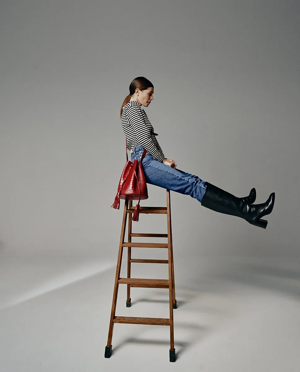 Leandra Bucket Bag Croco Red sold by Ivalo.com product image thumbnail 3