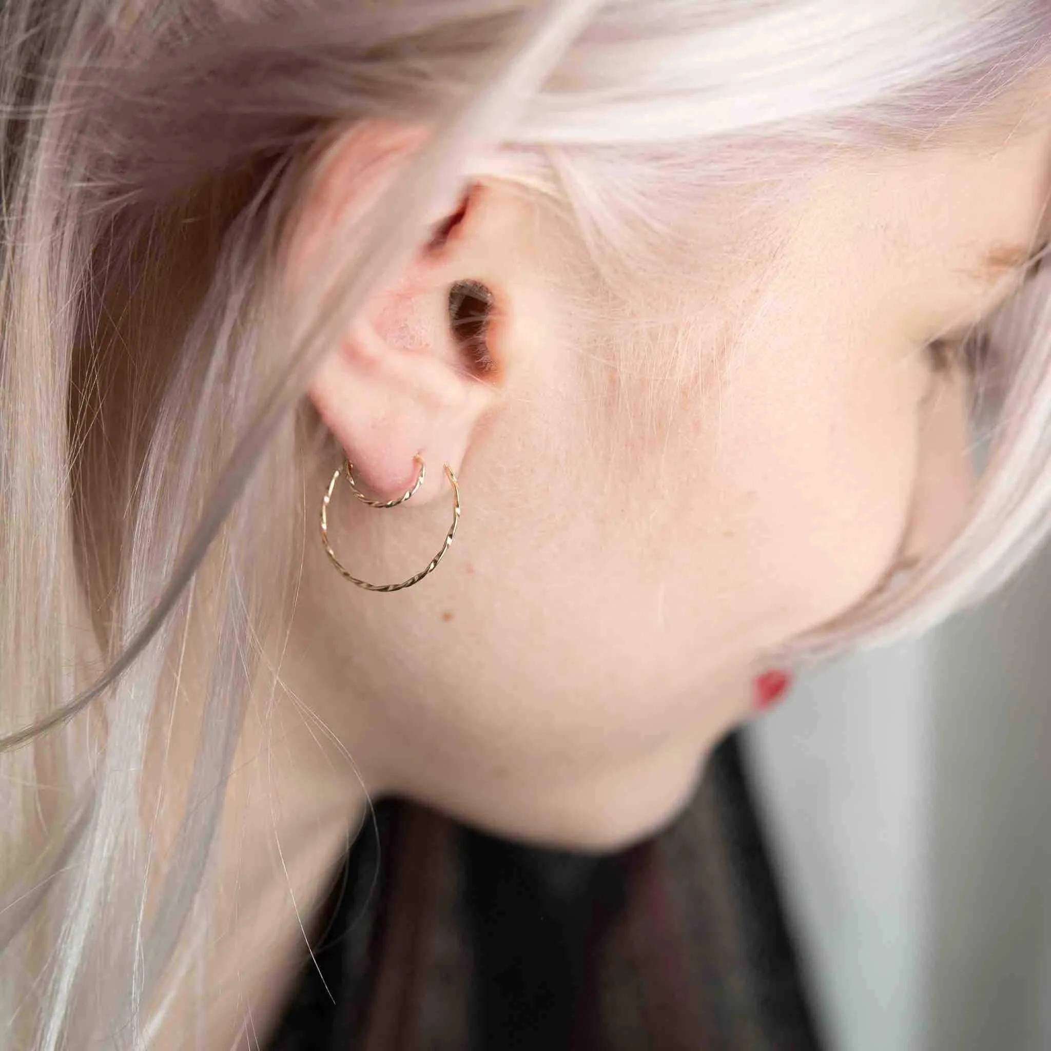 Tiny Twisted Hoops sold by Ivalo.com product image thumbnail 2