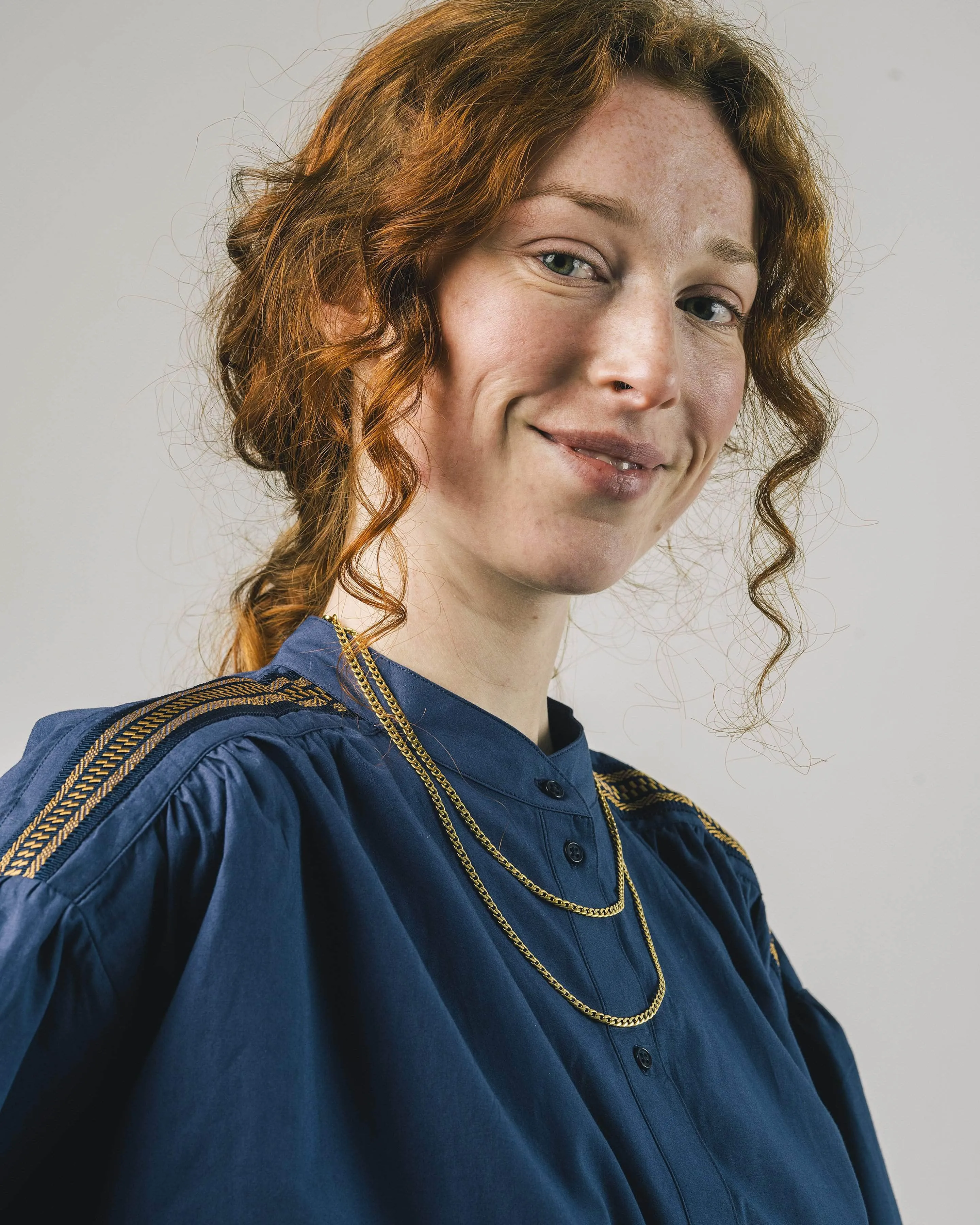 Ribbon Boho Blouse Navy sold by Ivalo.com product image thumbnail 3