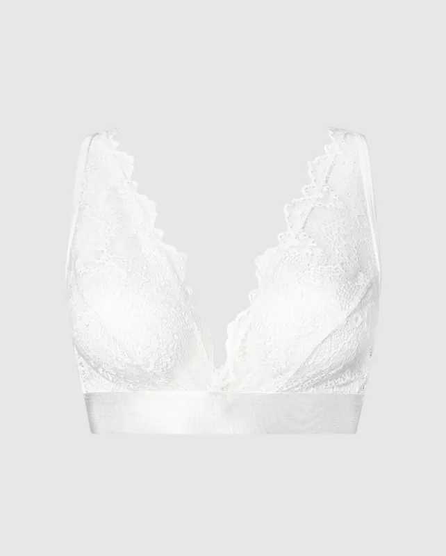 Plunge Bralette Blanche sold by Ivalo.com