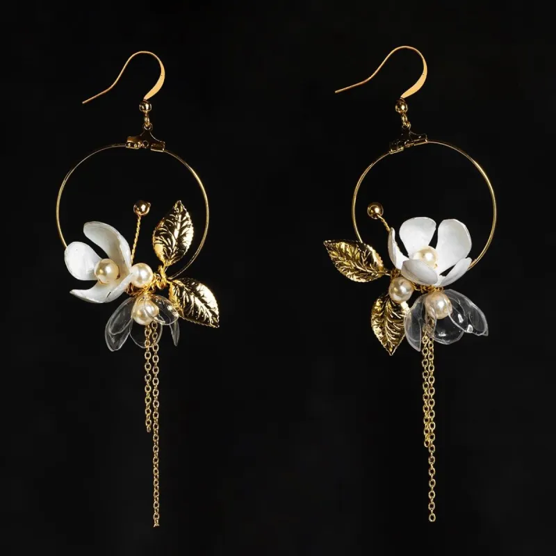 Floral Moon Earrings sold by Ivalo.com