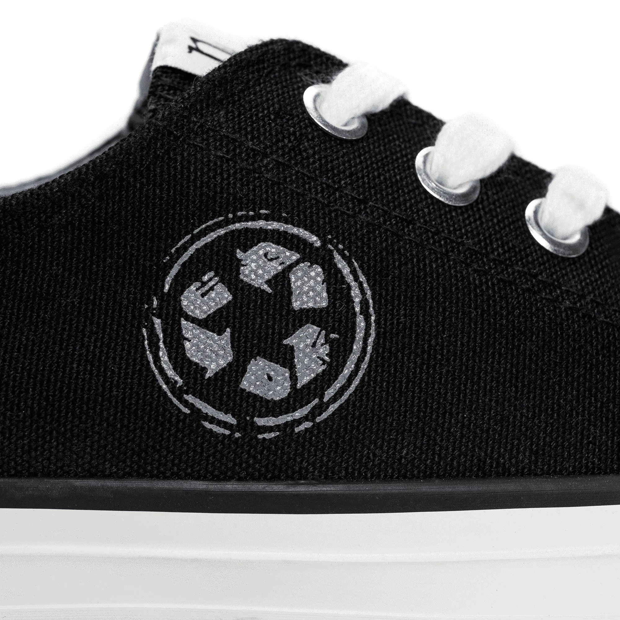 Reclaim Black Unisex Low Top Vegan Sneakers sold by Ivalo.com product image thumbnail 4