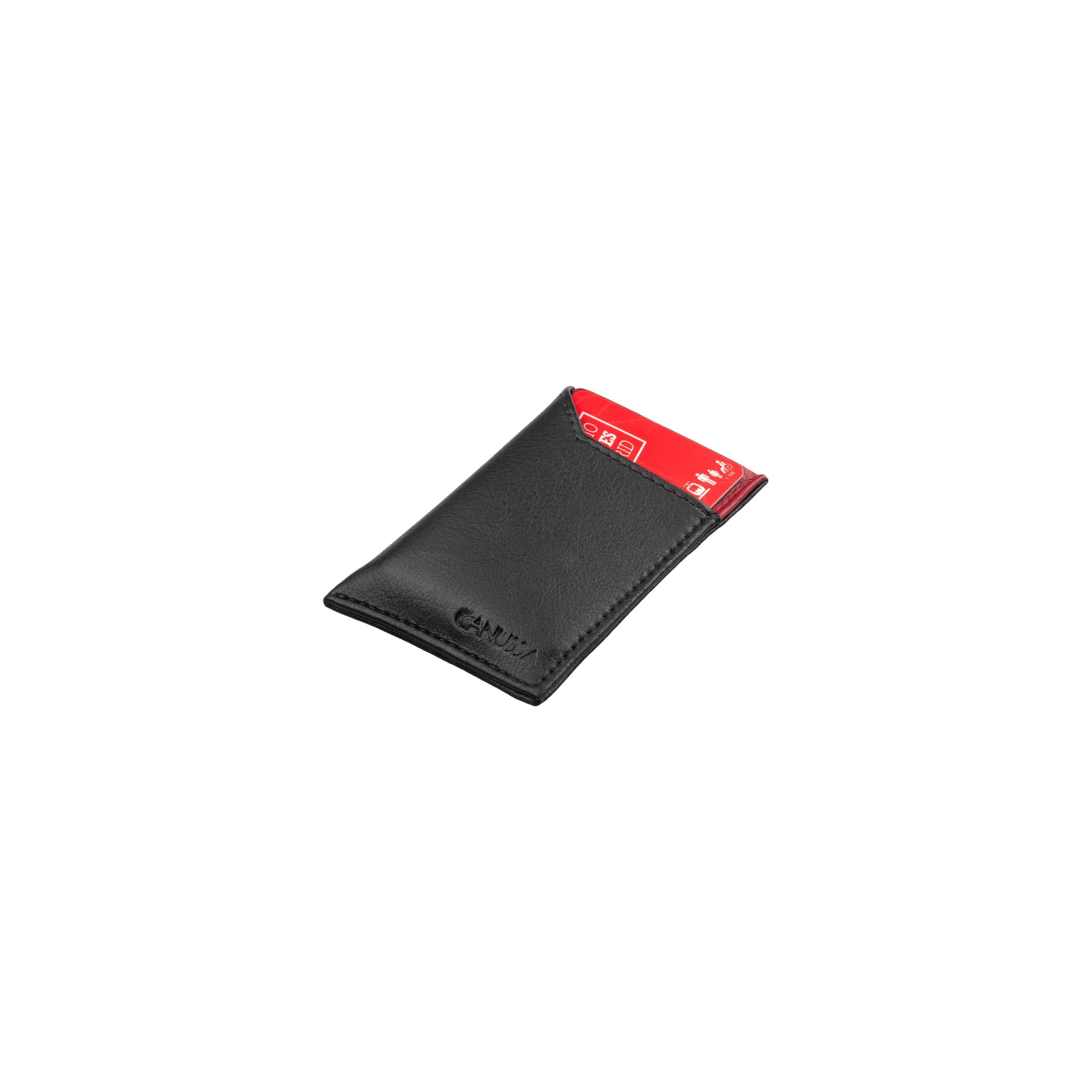 Wallet Vegan Card Holder Black / Red sold by Ivalo.com product image thumbnail 4