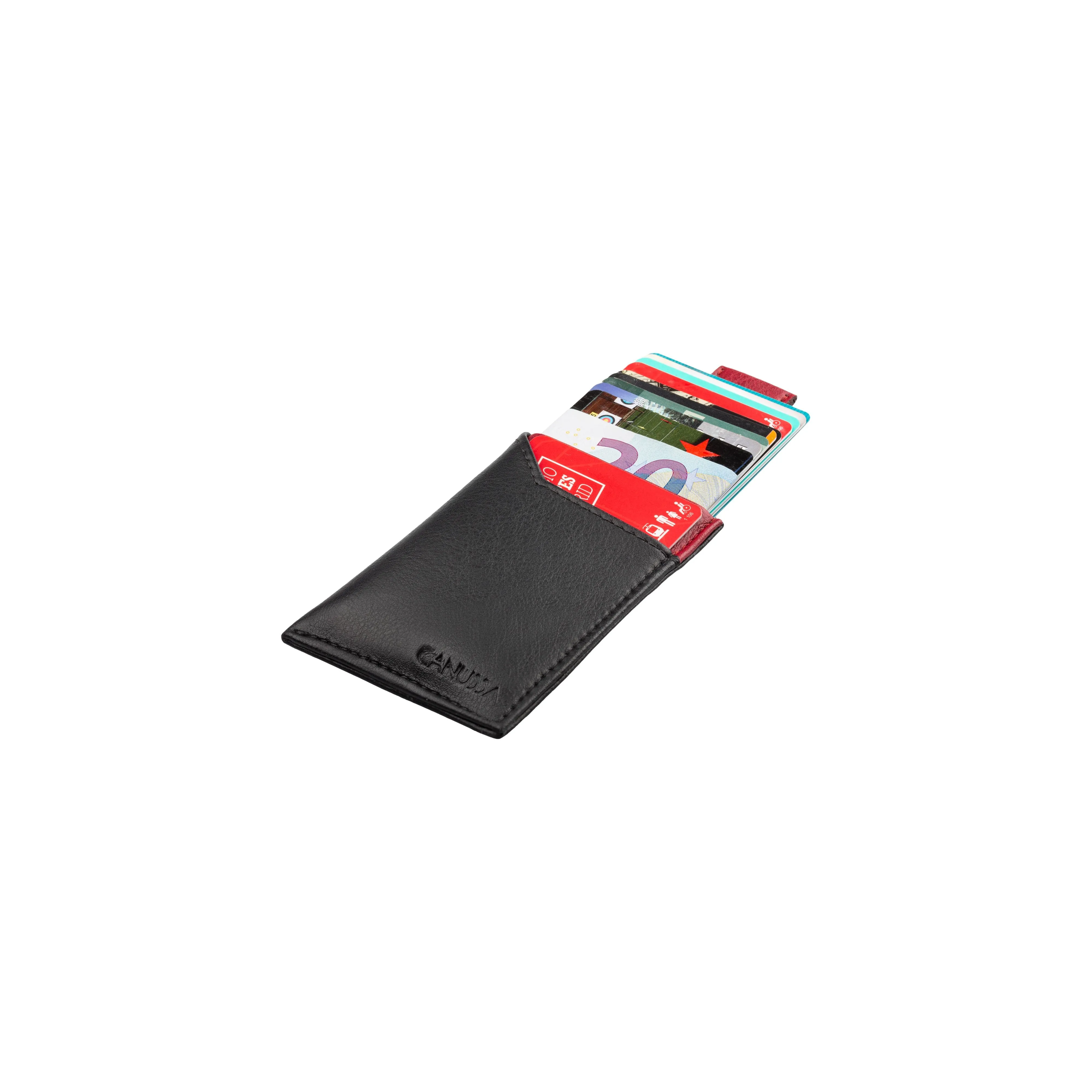 Wallet Vegan Card Holder Black / Red sold by Ivalo.com product image thumbnail 5