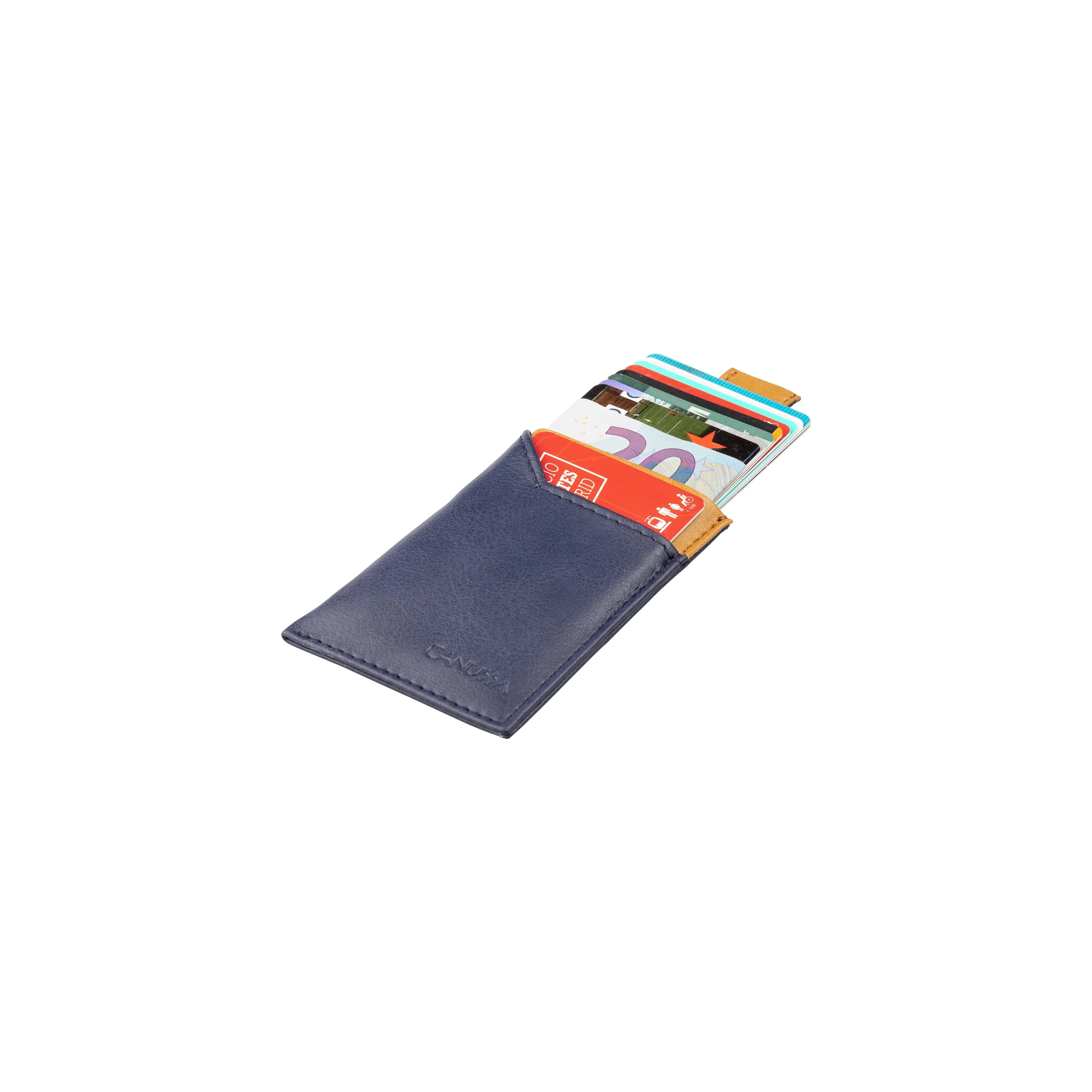 Slim Card Holder Blue / Camel sold by Ivalo.com product image thumbnail 5