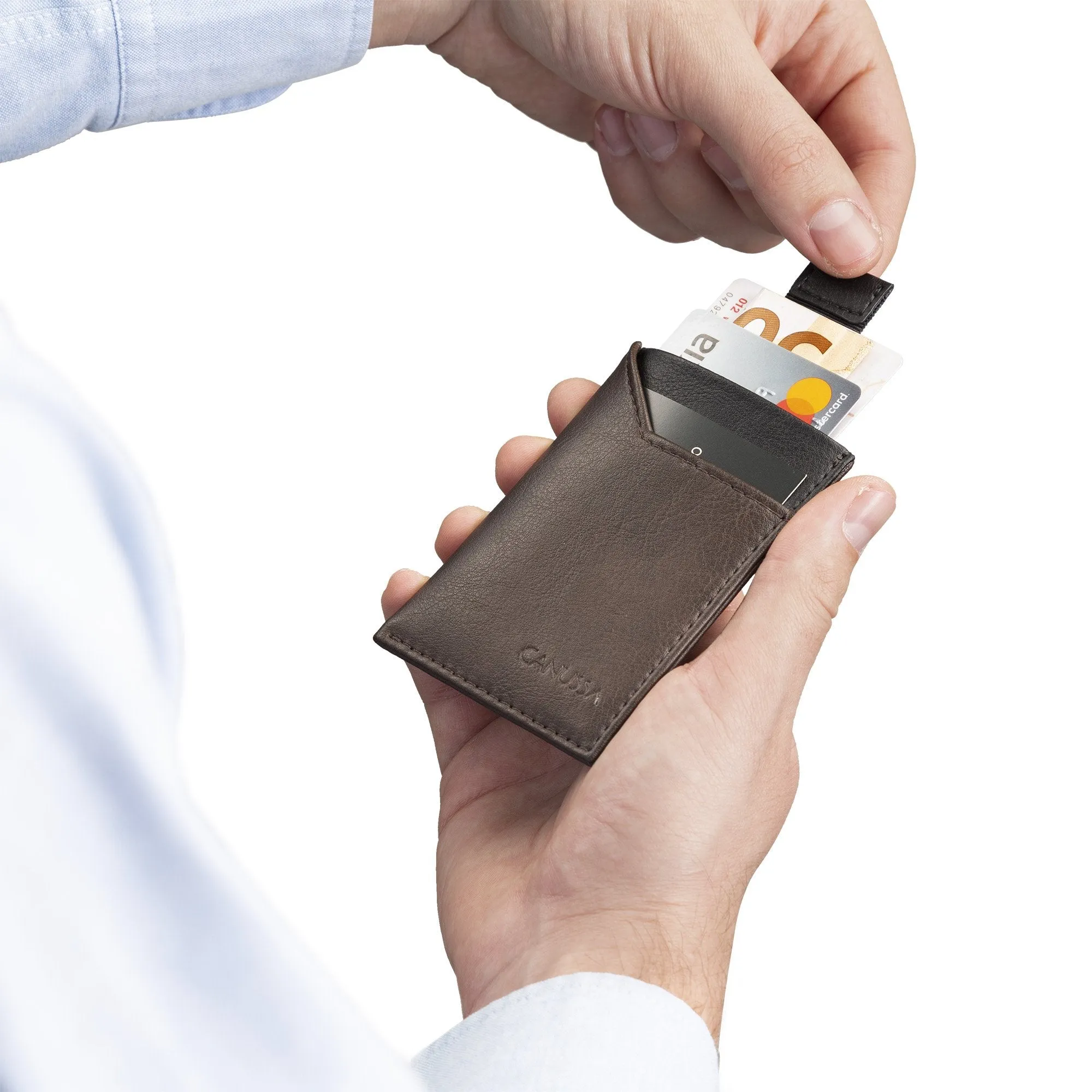 Slim Card Holder Brown / Black sold by Ivalo.com product image thumbnail 2