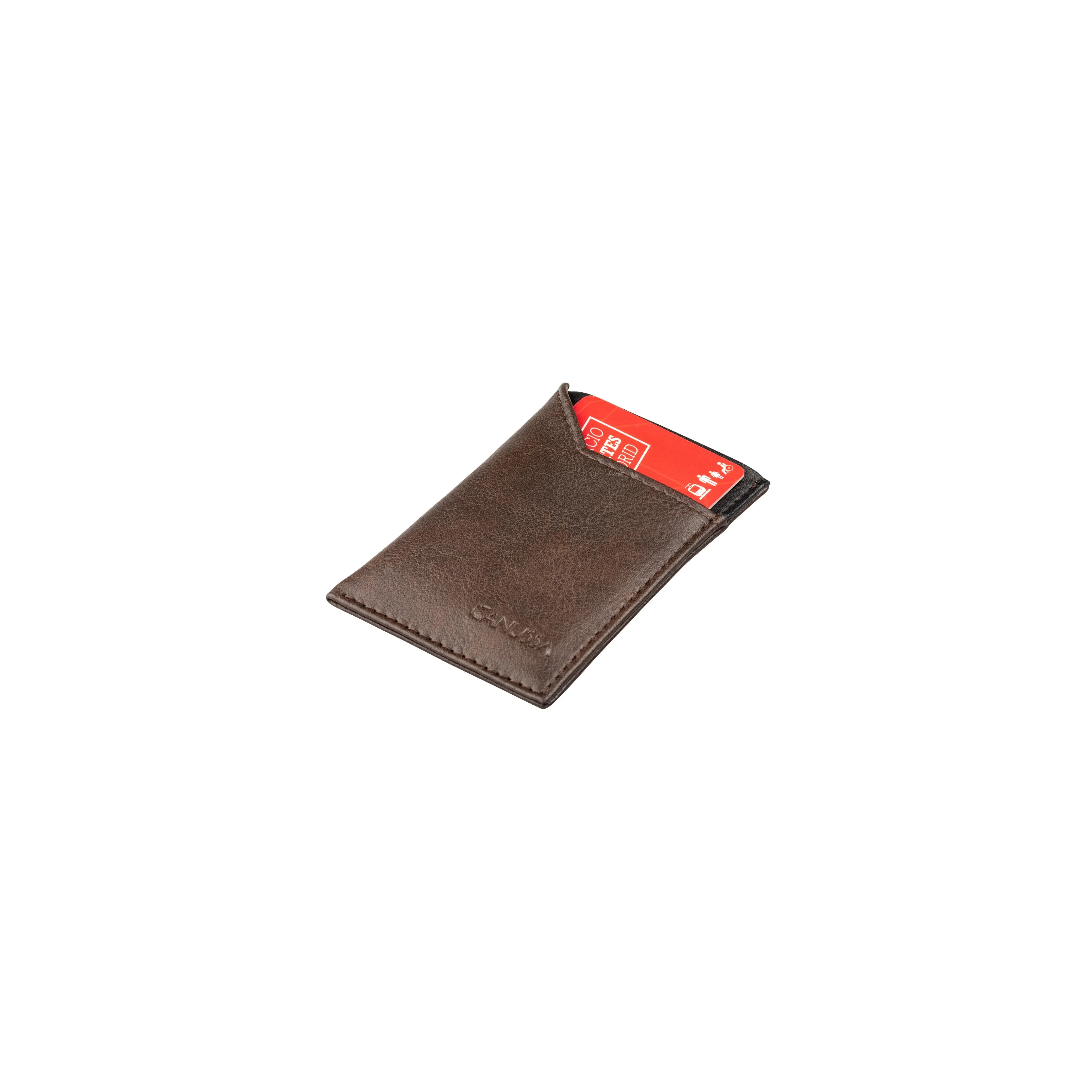 Slim Card Holder Brown / Black sold by Ivalo.com product image thumbnail 3