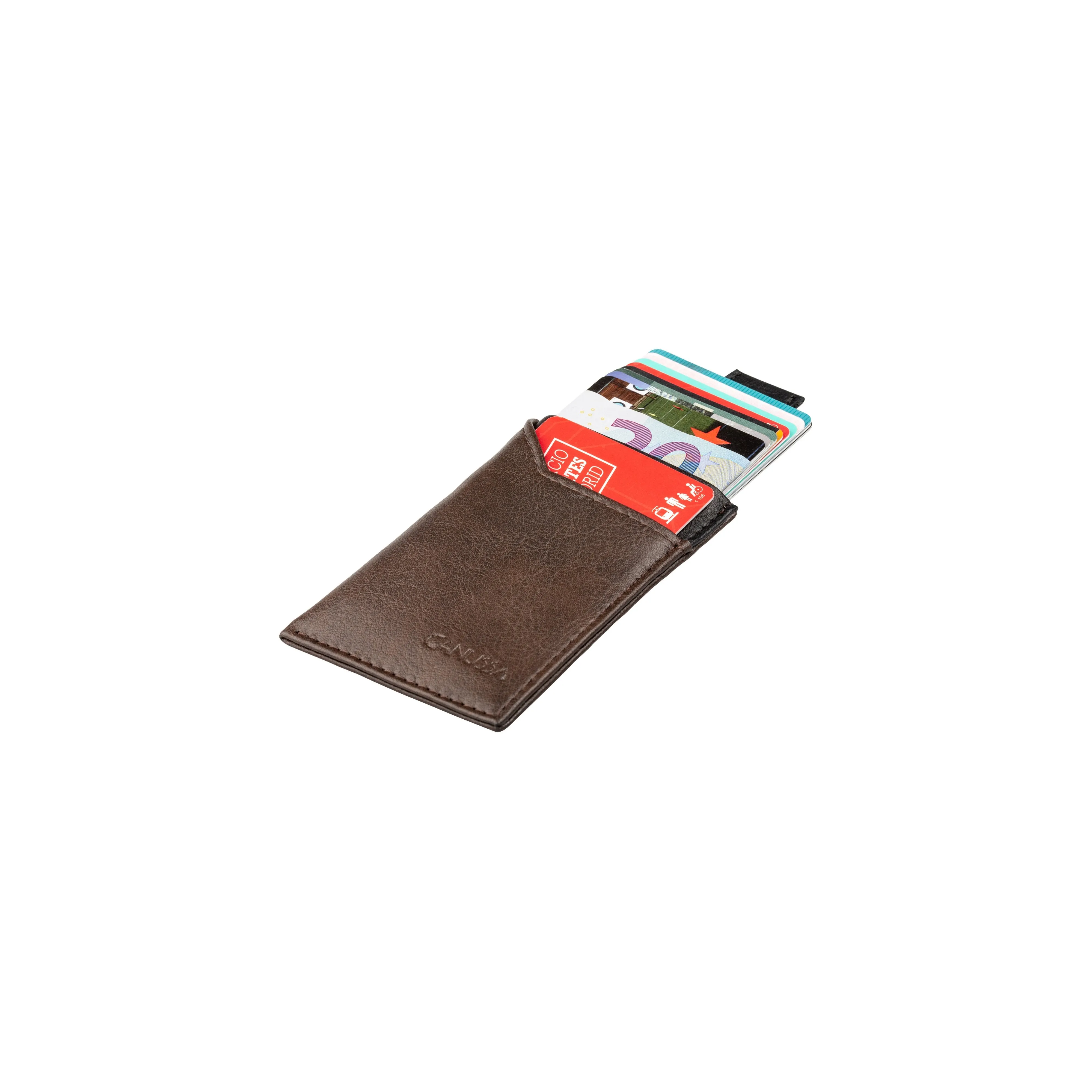 Slim Card Holder Brown / Black sold by Ivalo.com product image thumbnail 4