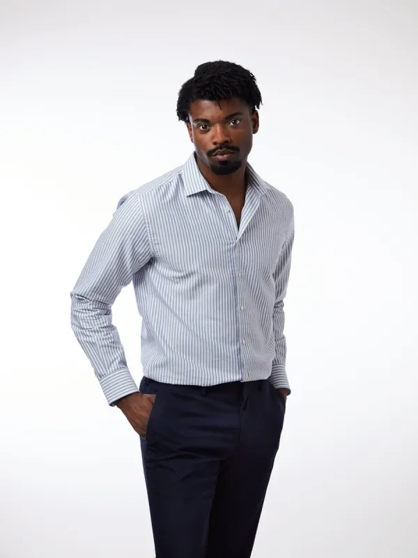 Dress Shirt Braga Stripes Blue sold by Ivalo.com