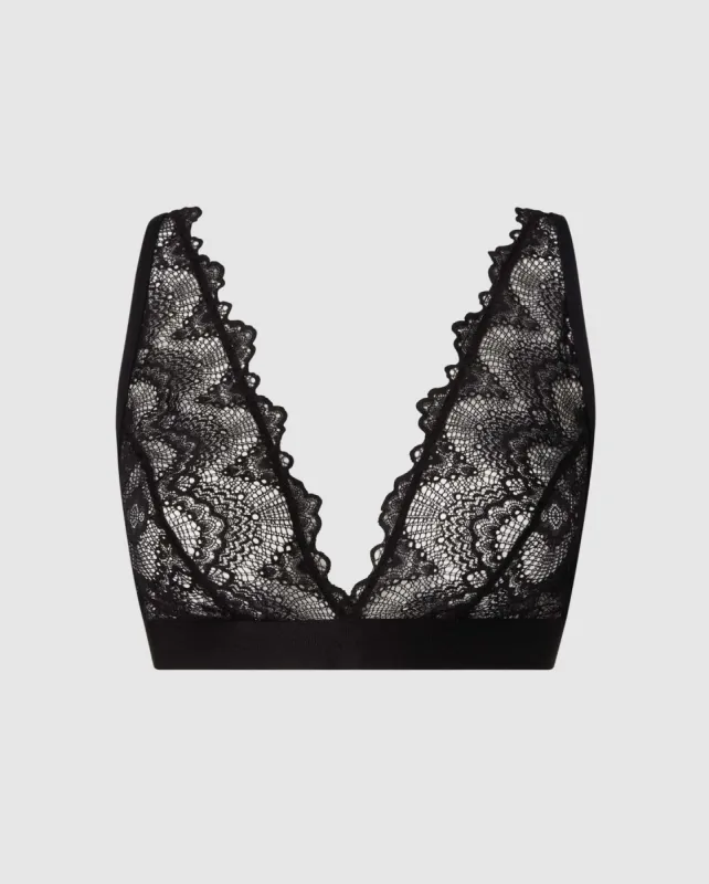 Plunge Bralette Saboteur Black sold by Ivalo.com