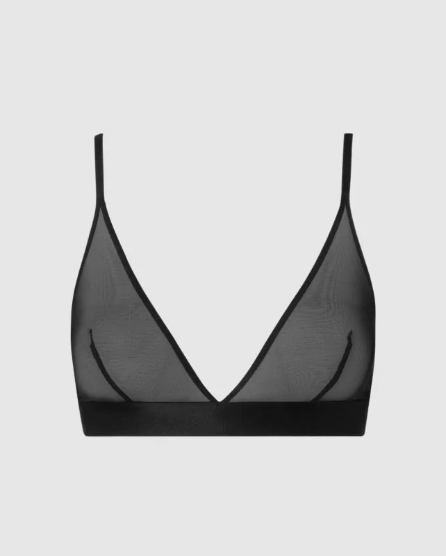 Mesh Bralette Mesh Mania Black sold by Ivalo.com