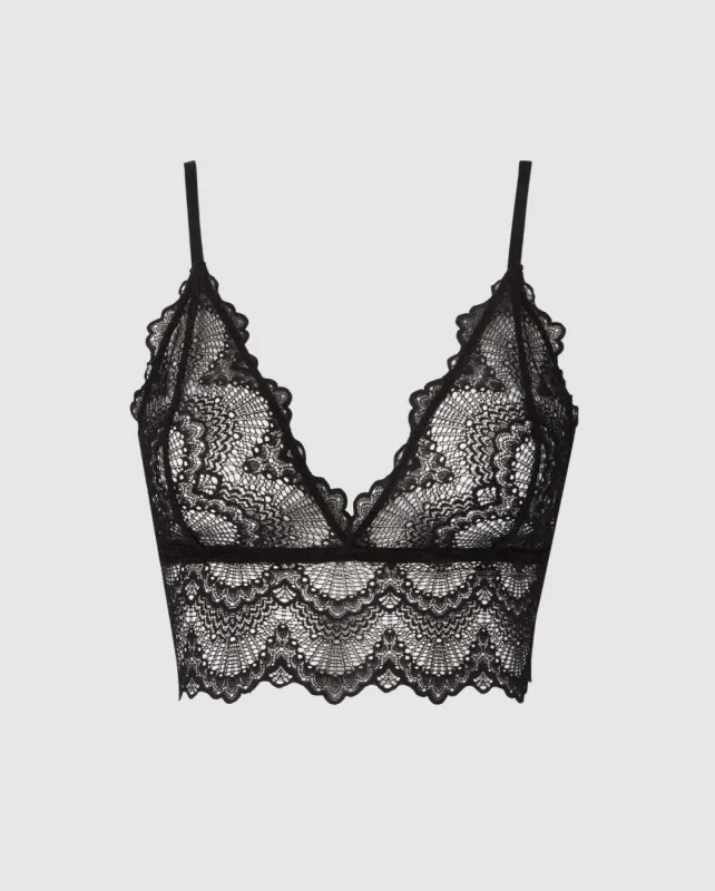Lace Bralette Top Saboteur Black sold by Ivalo.com