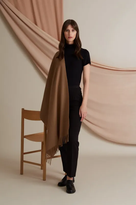 Connie Wool Cashmere Scarf Chestnut sold by Ivalo.com