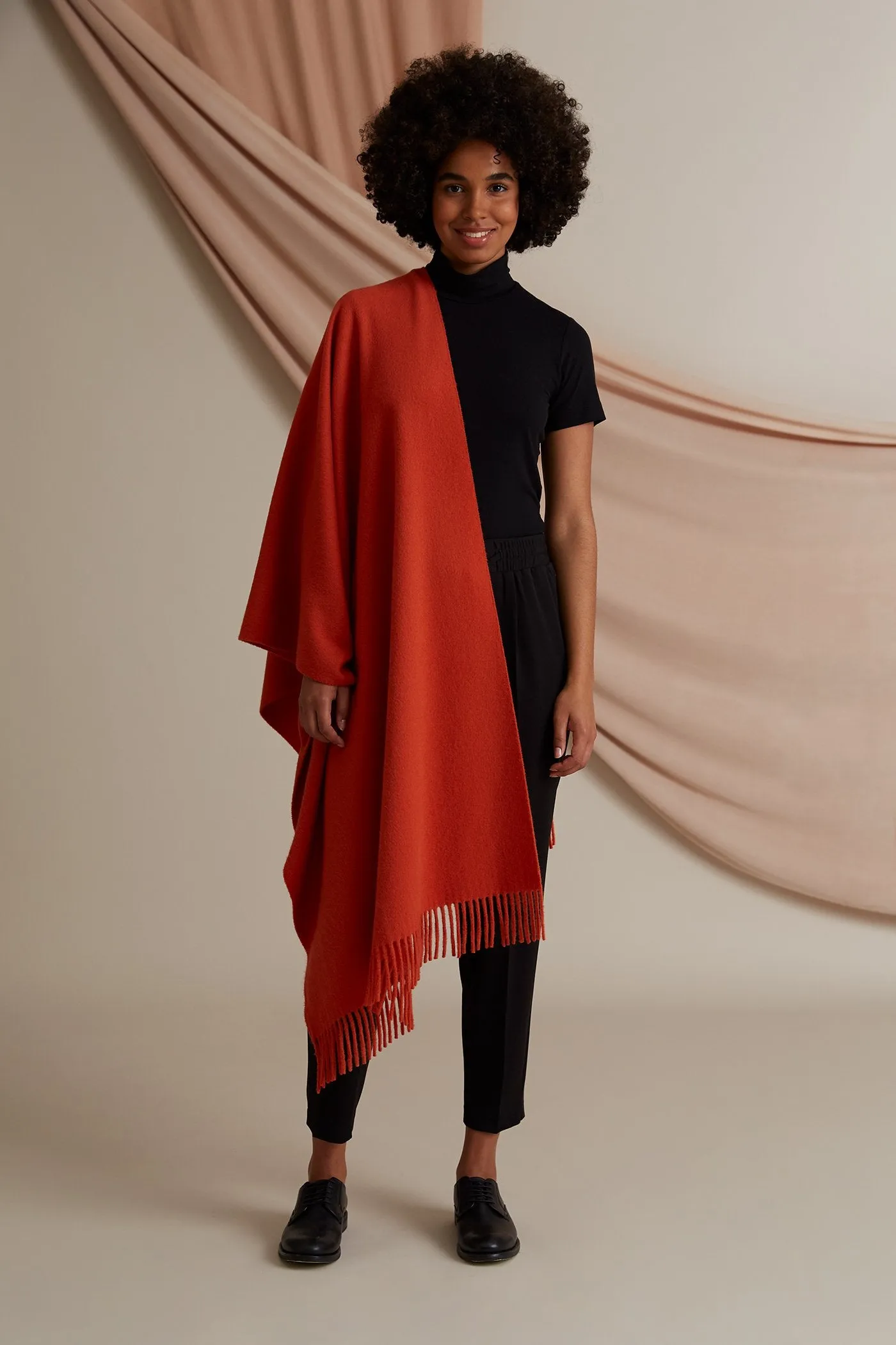 Connie Wool Cashmere Scarf Terra sold by Ivalo.com