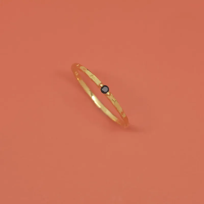Hammered Black Ring sold by Ivalo.com