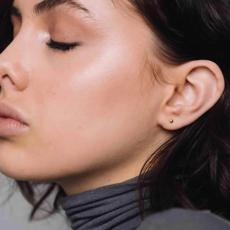 Shiny Ball Stud Earrings sold by Ivalo.com