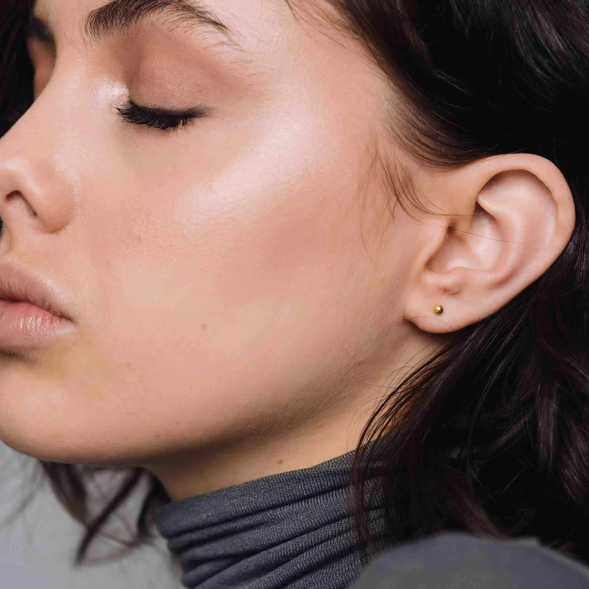 Shiny Ball Stud Earrings sold by Ivalo.com