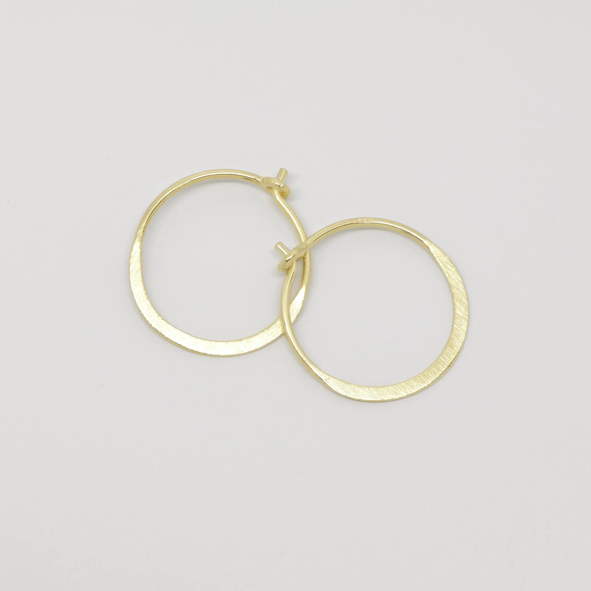 Satin Flat Hoops sold by Ivalo.com