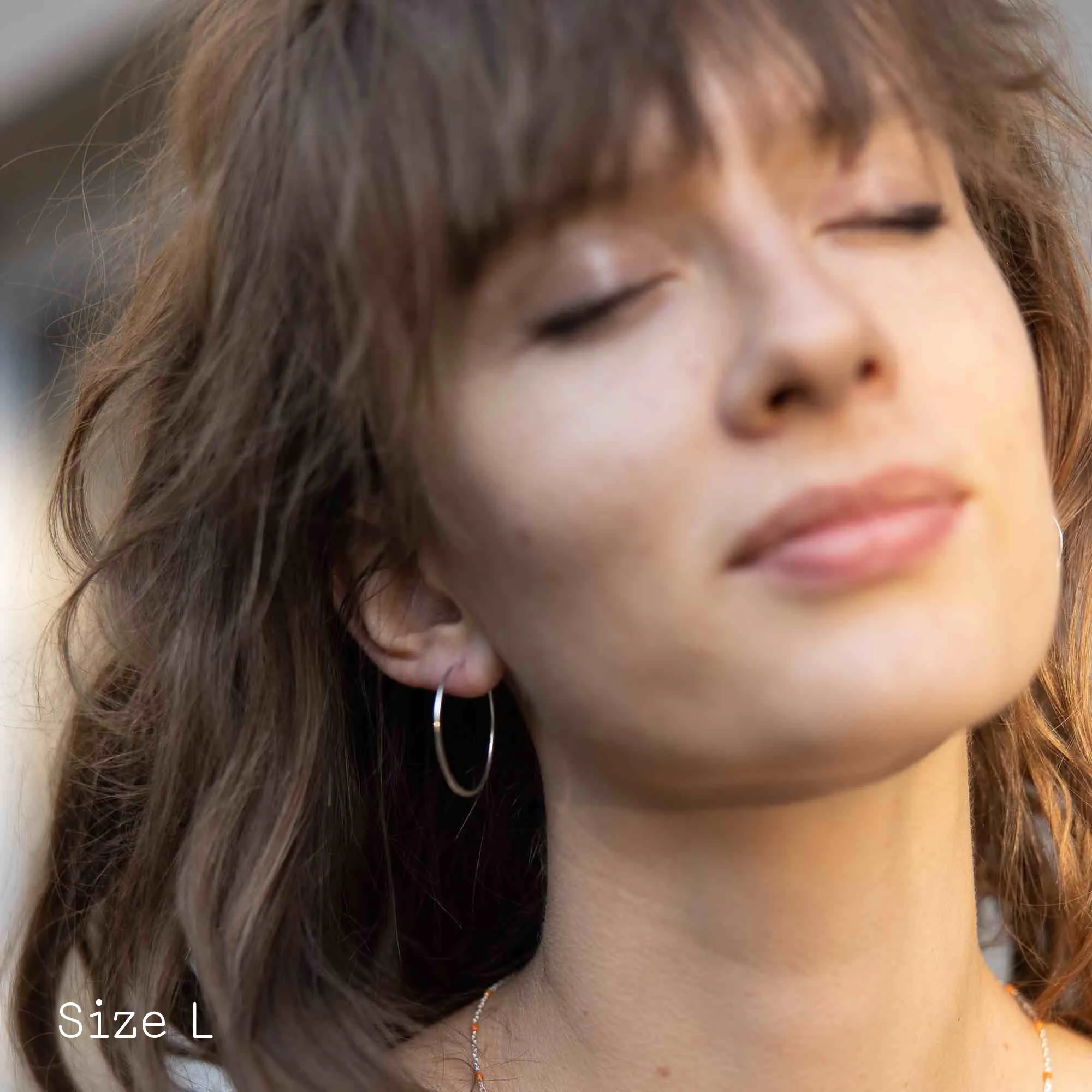 Satin Flat Hoops sold by Ivalo.com product image thumbnail 3