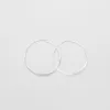 Satin Flat Hoops sold by Ivalo.com