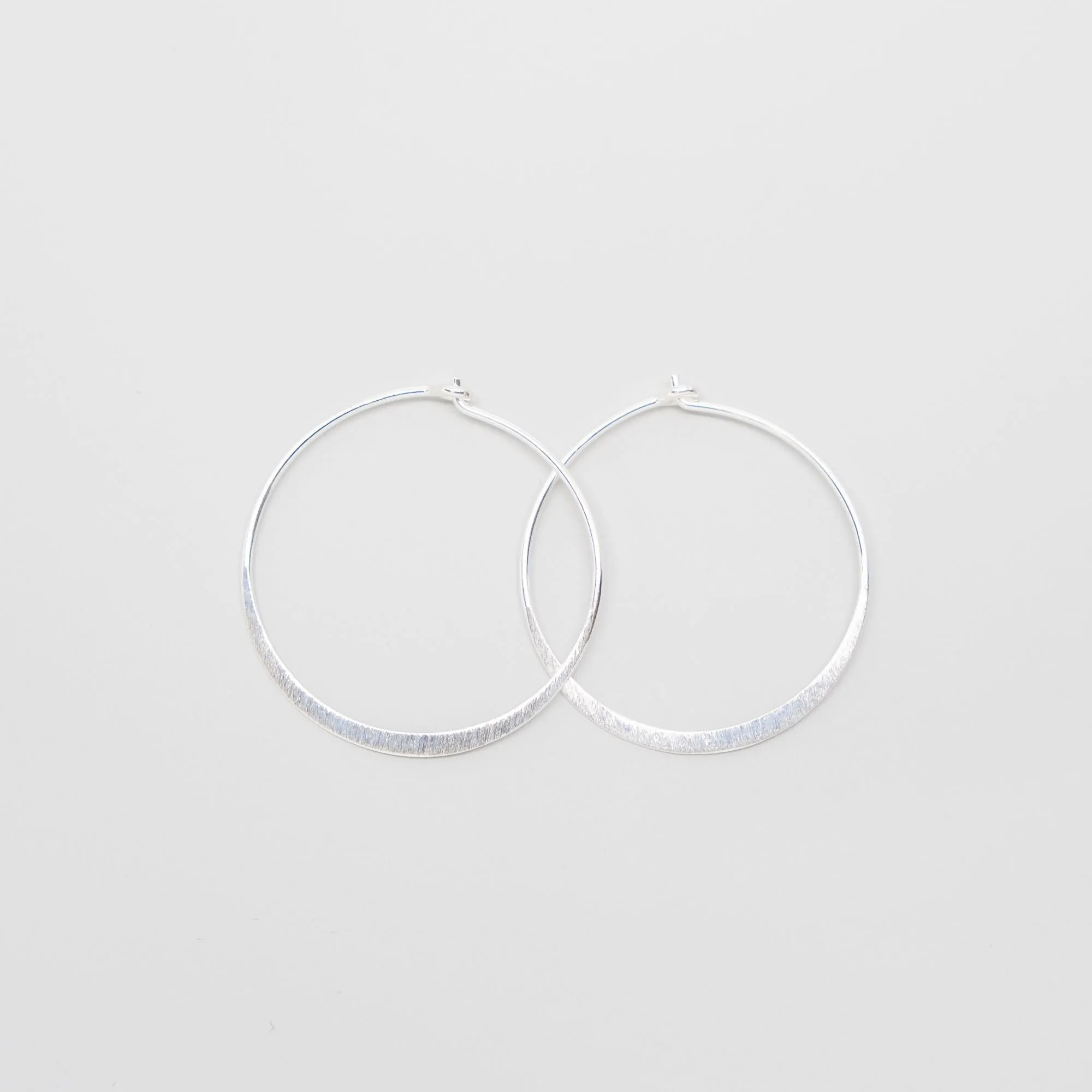 Satin Flat Hoops sold by Ivalo.com product image thumbnail 4